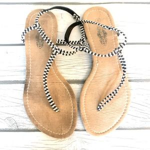 Delia’s striped t-strap sandals-8